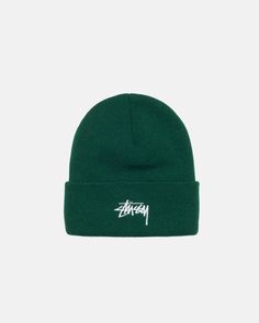 Fitted beanie with a soft ribbed texture. Stüssy stock logo embroidered at the front. - Wide cuff - Stüssy stock logo embroidery - Classic fit - One size - Unisex - Material: 100% acrylic  - Imported Stussy Beanie, Wide Cuff, Tyler The Creator, Ribbed Texture, Logo Embroidery, Embroidery Logo, Logo Embroidered, Stuff I Want, Made In The Usa