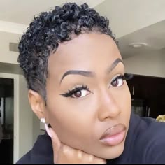 Short Natural Hairstyles, Natural Hair Cuts, Short Sassy Hair