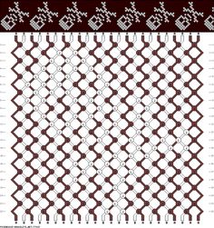 a cross stitch pattern that is in red and white, with the same color as the background