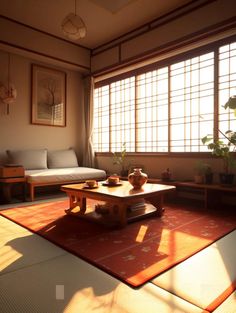 Japanese Living Room Decor, Low Furniture, Room Decor Tips, Japanese Living, Japanese Living Room, Living Room Decor Tips, Industrial Room, Japanese Room