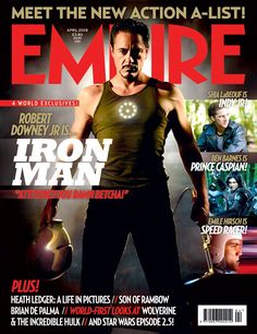 the cover of empire magazine featuring iron man