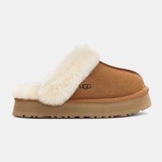 UGG Women’s Disquette Slipper Shoes 194715793262 Free Shipping Worldwide Xmas Haul, Bear Aesthetic, Wishlist Shoes, Disco Style, Slippers Online, Flowy Midi Dress, Sheepskin Slippers, Autumn Wardrobe, Cute Nike