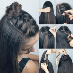 Quick Braids, Awesome Hairstyles, Easy Hairstyles For Medium Hair, Hairstyles For, Peinados Fáciles Para Cabello Corto, Braided Hairstyles Updo, Penteado Cabelo Curto, Braided Hairstyles Easy, Easy Hairstyles For Long Hair