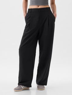 GapFit High Rise Runaround Trousers | Gap Womens Black Tapered Pants, Grey Target Pants, Straight Leg Black Pant, Classic Black Pants At Affordable Price, Charcol Grey Pants, Black Studio Pants, Target Office Sweatpants, Workwear Pants With 4-way Stretch And Side Pockets, Workwear Dress Pants With 4-way Stretch And Pockets