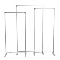 3 pc/set Heavy Duty Rectangular Backdrop Frame Stands - Silver Rectangular Backdrop, Corporate Gala, 120 Round Tablecloth, Chic Birthday Party, Lavish Wedding, Event Layout, Backdrop Stands, Round Arch, Backdrop Frame