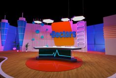 TV Studio Set Design for The Doctors Talk show Talk Show Set Design Ideas, Tv Studio Set Design, Talk Show Set Design, Studio Design Ideas, Studio Set Design, College Project, Doctor Shows, Tv Set Design, Tv Talk Show