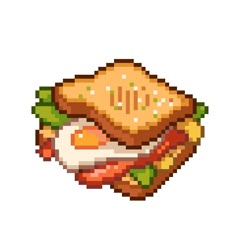 30 X 30 Pixel Art, Pixel Art Instagram, Pixel Art Furniture, Pixel Building, Food Pixel Art, Aesthetic Pixel Art, Pixel Food, 2d Pixel Art, Pixel Art Food