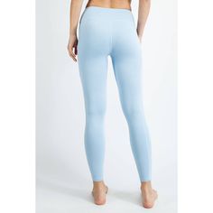 Pockets on leggings just make more sense and this baby blue color is phenomenal! DETAILS:• 84% Poly Microfiber, 16% Spandex• Baby Blue color• Pockets on both sides• Model is 5'9" and wearing size Small Sporty Light Blue Yoga Bottoms, Blue High Stretch Full Length Tights, High Stretch Light Blue Workout Leggings, High Stretch Blue Tights For Yoga, High Stretch Blue Tights For Pilates, Blue Full-length Gym Tights, Blue Compression Full-length Yoga Pants, Blue Compression Full Length Yoga Pants, Light Blue Stretch Activewear For Yoga