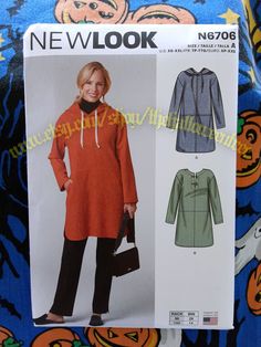 a woman's top and pants sewing pattern from the new look book, no 7606