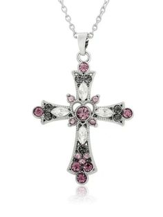 Grunge Rhinestone Cross Pendant Necklace - AnotherChill Styl Grunge, Y2k Cross, Women Choker Necklace, Y2k Necklace, Edgy Jewelry, Bohemian Crystal, Womens Chokers, Gothic Vintage, Crystal Cross