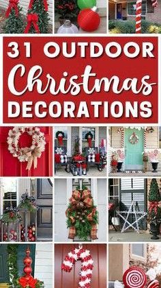 outdoor christmas decorations that are easy to make and great for decorating your front door