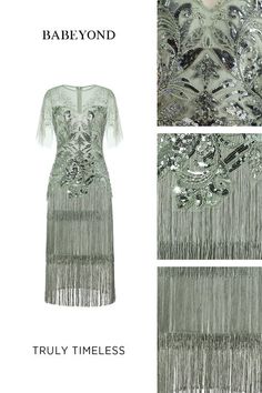 BABEYOND sequin fringed dresses inspired by 1920s. We use sequins, tassels, beads, and modern higher-quality fabrics to design a unique 1920s evening gowns. It is a fusion of vintage fashion & modern fashion, suitable for any 1920s theme wedding, great gatsby theme wedding and roaing 20s theme event. 1920s Theme Party, Gatsby Theme Wedding, 1920s Evening Gowns, 20s Theme, Themed Dresses, 1920s Theme, Great Gatsby Theme, Flapper Dresses, 1920s Dresses