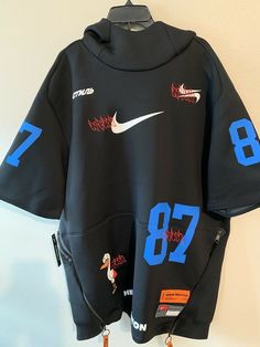 Men Nike Heron Preston SS Pullover Hoodie Jacket Black CI2975-010 $300 Size XXL Shipped with USPS Priority Mail. USA only. NO returns. Urban Hoodies, Apparel Design Inspiration, Clothing Brand Logos, Nike Design, Urban Style Outfits, Men Nike, Stylish Men Casual, Shirt Design Inspiration, Streetwear Tops