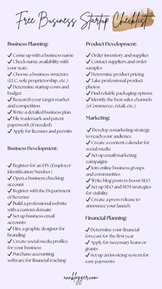 How to Start a Business: FREE Business Startup Checklist Small Business Startup Checklist, Opening A Small Business Checklist, How To Start A Franchise Business, Steps To Creating A Business, First Steps To Starting A Business, How To Run A Business, How To Start A Business, Business Startup Checklist, Project Checklist