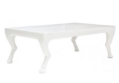 a white plastic table with legs