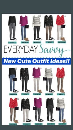 Capsule Wardrobe Outfit Ideas - see them here --> https://everydaysavvy.com/cute-winter-outfit-ideas-from-jcpenney/ Late Winter Early Spring Outfits, Casual Friday Work Outfits Winter, Capsule Wardrobe Outfit Ideas, Friday Outfit For Work, Winter Cruise, Wardrobe Checklist, Cute Winter Outfit, Stylish Outfits For Women Over 50, Outfit Combos