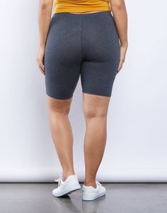 Plus Size Sporty Girl Biker Shorts - plus size clothing – 2020AVE Cheap Sporty Mid-thigh Biker Shorts, Sporty Mid-thigh Length Biker Shorts, Solid Color Hip-length Biker Shorts For Athleisure, Sporty Squat-proof Biker Shorts, Bikershorts Outdit For Plus Size, Simple Bike, Sporty Girls, Cute Sweatshirts, Sporty Look