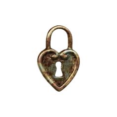 a heart shaped lock on a white background