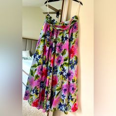 Size Large Spring Vacation Full Skirt Bottoms, Spring Vacation Full Maxi Skirt, Spring Vacation Full Skirt, Vacation Full Skirt For Spring, Vacation Floral Print Full Skirt Bottoms, Floral Print Full Skirt Bottoms For Vacation, Floral Print Full Skirt For Vacation, Pink Floral Print Maxi Skirt For Vacation, Pink Floral Print Full Skirt Bottoms