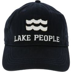 PREMIUM QUALITY: Hat, made from 100% high-quality cotton, comes packaged in a plastic polybag with a hang tag. A strap at the back of the hat allows for adjusting. IN-HOUSE DESIGN: "Lake People" text is embroidered and sewn-in with a frayed edge, as is the We People logo on the side of the hat. The brim features screen-printed text showing the "Lake People" logo. CARE INSTRUCTIONS: Wash by hand only with a damp cloth. Set out in the sun to dry. People Logo, Hang Tags, Adjustable Hat, On The Side, Care Instructions, The Sun, Premium Quality, Lake, The Back