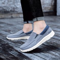 Shoes Sneakers For Men, Men Fashion Shoes, Mens Loafers Casual, Comfortable Walking Shoes, Fashion Shoes Sneakers, Mens Shoes Casual Sneakers, Smart Casual Men, Men's Loafers, Mesh Shoes