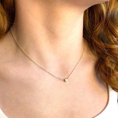 14K Gold Heart Necklace Heart Jewelry Dainty Heart Necklace - Etsy Puffed Heart Necklace, Dainty Heart Necklace, Heart Pendent, Tiny Heart Necklace, Heart Necklace Gold, Jewelry Promotion, Necklace Gold Chain, Gold Heart Pendant, Puffed Heart