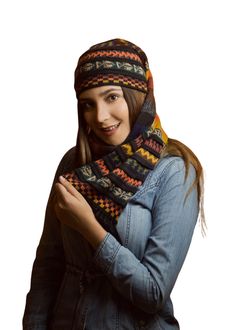 Looking for a gift that will make you feel special? For that good friend or someone special Beautifully woven, incredibly soft, and silky-smooth texture. Our warm alpaca wool hat/scarf is sure to chase the winter blahs away, available in different colors! Hand-made in Perú by Awki Alpaca and her team of artisans. They put years of creativity and high-quality work into each of their beautiful designs. You won’t be just wearing a fashionable piece, but also some of Peru’s treasures and mysteries, Multicolor One Size Winter Scarves, Warm Multicolor One-size Scarves, Handmade Alpaca Scarves For Fall, Hand Knitted Alpaca Scarves, One Size Alpaca Scarves For Fall, Winter Woven Shawl One Size, Winter Woven One-size Shawl, Bohemian Hand Knitted Alpaca Scarves, Wool Handwoven Winter Scarves