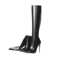 As low as $58.00 Nana Fits, Knee Thigh Boots, Leather Boots For Women, Black Knee Boots, High Heel Stiefel, Patent Leather Boots, Thigh Boots, Faux Leather Boots, Black Boots Tall