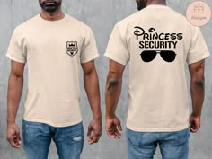 Princess Security Shirt, Funny Dad T-shirt, Boyfriend Security Shirt,Boyfriend Birthday Gift,Disneyland Trip Tee, Fathers Day Gift, Dad Life HOW TO ORDER: 👕 Select your size in the drop-down menu. 👕 Select your size in the drop-down menu. 🛒 Click Add to Cart, then choose your shipping option.  SIZING: 📏 All sweatshirts and t-shirts are unisex, classic fit. Please refer to the size chart in the listing photos for details. 👕 Easy measuring tip: Take your favorite shirt, lay it on a flat surfa Princess Security Shirt Disney, Disney Shirts For Dad, Disney Outfits For Men, Disney Dad Shirts, Princess Security Shirt, Disney Dad Shirt, Dad Outfits, Disney 2025, Security Shirt