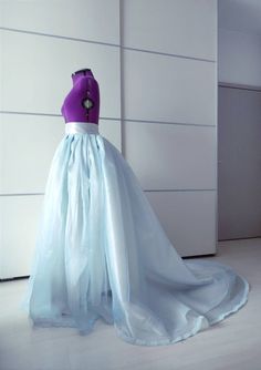 Full Skirt Wedding Dress, Romantic Skirts, Layered Wedding Dresses, Wedding Dress Separates, Blue Wedding Gowns, Bridal Skirt, Skirt Wedding Dress, Blue Organza, Ball Skirt