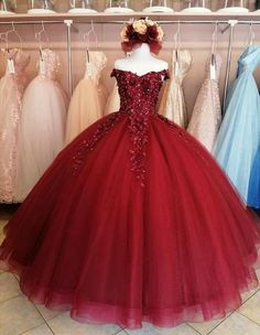 Fitted Ball Gown For Quinceanera, Fitted Ball Gown Dress For Quinceanera, Fitted Evening Dress For Quinceanera And Prom Season, Fitted Evening Dress For Quinceanera During Prom Season, Fitted Floor-length Quinceanera Dress, Fitted Floor-length Evening Dress For Quinceanera, Red Quinceanera Dress With Sweep Train, Red Fitted Quinceanera Dress For Pageant, Fitted Red Quinceanera Dress For Pageant