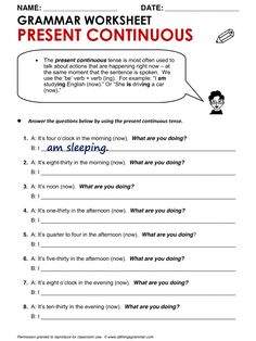 a worksheet with an image of a person's face and the words present in