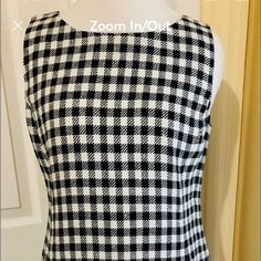 Nwt Ralph Lauren Ruffle Hem Sleeveless Houndstooth Dress. Dress Features Fully Lined Full Back Zipper Linen Cotton Blend Size 12/14 Large Navy Blue Formal Dress, Grey Wrap Dress, Black Sleeveless Midi Dress, Printed Jersey Dress, Black Polka Dot Dress, Paisley Maxi Dress, Black Linen Dress, Blue Dress Formal, Houndstooth Dress