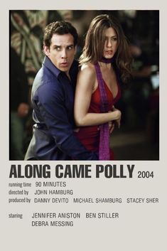 the movie poster for along came poly starring actors john hamburg and julia hemming