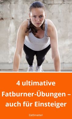 4 ultimative Fatburner-Übungen – auch für Einsteiger. Abnehmen und Fett verbrennen | eatsmarter.de #fettverbrennung #fettabbau #workout #fitness Fat Yoga, Workout Man, Insanity Workout, Bottom Workout, Fat Reduction, Weight Reduction, Fitness Blog, Cardio Workout, Physical Fitness