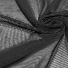 "Black Stretch Power Mesh Fabric by the Yard Style 453 Black Stretch Power Mesh Fabric by the yard, bulk, or wholesale. The mesh texture of this Black Stretch power mesh allows moisture to escape, offering greater comfort than thicker stretchy fabrics such as spandex.This mesh creates a firm, yielding surface that you can cover with any fabric. Make those perfect lingerie, pillow stuffings holder and more with this fabric. This fabric is used for Lingerie, Clothing Supports, Home Decor, and DIY Torn Black Fabric Drapes, Layered Mesh Fabric In Strips, Transparent Black Fabric, Black Stretch Lace Fabric, Types Of Stretch Fabric, Dye Fabric Black, Fabric By The Yard For Dresses Making, Net Material Fabrics, Repreve Fabric