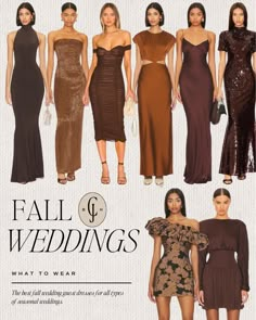 the fall and winter wedding dresses are available in different colors