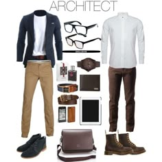 Architect Look Men, Architecture Outfit Men, Dress Like An Architect, Men Architect Style, Outfits For Architects, Architect Fashion Men, Architect Style Outfits Men, Architect Clothing Style, Architect Outfit Man