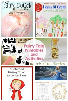 there are many fairy tale printables and activities