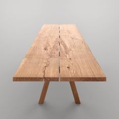 a wooden table that has been made out of wood