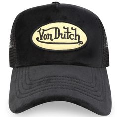 Nwt Von Dutch Black Velvet Trucker Hat Cap Dutch Hat, Von Dutch Hat, Hat Types, Black Trucker Hat, Von Dutch, Iconic Logo, Boot Accessories, The Closet, Style Icon