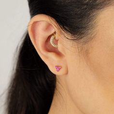 Different, unique, and gorgeous. Enhance your style with these beautiful ‘Lotus Stud Earrings’, the perfect addition to round out your basic earring collection. They are a strong yet subtle piece, making them great for everyday wear or special occasions. Perfect for your Ear glam party! Details: Available in colors Cubic Zirconia, Sapphire, Emerald or Ruby stone Gold Vermeil - 18K Yellow thick Gold plated Stone size: approx. 2mm 3 round stones- simulated AAA Cubic Zirconia, Sapphire, Emerald or Elegant Internally Threaded Huggie Earrings, Round Ear Cuff With Matching Earrings As Gift, Elegant Internally Threaded Hoop Earrings As Gift, Gift Ear Cuff With Matching Earrings, Everyday Round Ear Cuff With Ear Wire, Sterling Silver Teardrop Internally Threaded Earrings, Minimalist Internally Threaded Wedding Earrings, Everyday Pink Pierced Earrings, Everyday Internally Threaded Drop Earrings