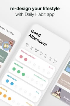 the daily habit app is designed to help you plan your day and stay fit longer