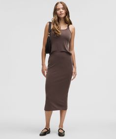 Lounge, But Make It Luxe. This Curve-Contouring Skirt Is Made From A Drapey, High-Stretch Version Of Our Softstreme Fabric-Flip It Around To Wear The Wrap Hem In The Front. Designed For Casual. Hits Below The Knee To Just Above The Ankle. | Drapey Softstreme Column Midi Skirt Women's Skirts, Women Skirts Midi, Dress Skirt, Espresso, Midi Skirt, Womens Skirt, Top Brands, Lounge, Like New