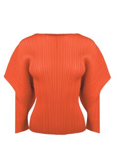 Enhance your wardrobe staples with the exquisitely sculpted curve sleeve top, made from the opulent Plissé Satin fabric. With its refined design and luxurious feel, this top will add elegance and powerful appeal to your outfit. Overall Length: 23 Inches Collar Type: Bateau Neckline Sleeve: Bracelet Length Sleeve Length: 21.5 Inches 100% Polyester Plissé Satin Slightly Shear: Recommended to wear a nude color bra or Cami Model Size: Height 5'9" (Bust 31" Waist 24.5" Hip 36.5) Easy Garment Care: Ha Luxury Tops With Balloon Pleated Sleeves, Luxury Red Tops With Ribbed Cuffs, Retro Red Top With Ribbed Cuffs, Red Long Sleeve Tops With Ribbed Cuffs, Chic Voluminous Pleated Sleeve Tops, Outfit Overall, Bateau Neckline, Satin Top, Nude Color