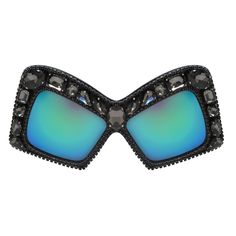 Party Sunglasses With Bling And Glass Material, Party Sunglasses With Rhinestones And Crystal Material, Party Crystal Sunglasses With Rhinestones, Designer Rhinestone Jewelry For Party, Designer Rhinestone Party Jewelry, Party Sunglasses With Mirrored Lenses And Glass Frame, Party Sunglasses With Mirrored Glass Lenses, Party Sunglasses With Mirrored Lenses, Glamorous Party Sunglasses With Bling