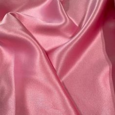 Breathtaking 19 mm 100% silk charmeuse in a beautiful pink color. Lovely fluid drape and not see through at all. If color and shade is very important to you, please request a swatch or I can send you other photos in different lighting. It is 100% silk. It has a beautiful fluid hand and an airy drape.  Orders placed before 8am PST ship the same business day. This fabric is 54" wide and available to purchase by the half yard.   If you need more more than 5 yards please message me. Standard shippin Satin Aesthetic, Ig Background, Pink Silk Fabric, Baby Pink Silk, Pink Vibe, Pink Satin Fabric, Pink Collage, A Level Textiles, Charmeuse Fabric