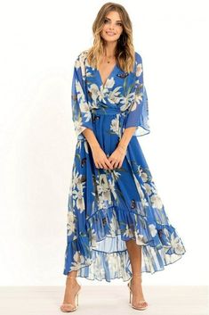 Kimono Floral, Mode Kimono, Floral Print Kimono, Marine Uniform, Midi Wrap Dress, Kimono Sleeves, Floral Print Midi Dress, Wrap Midi Dress, Print Kimonos