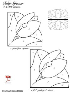 the instructions for making an easy flower arrangement with leaves and flowers, including four different shapes