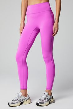 Anywhere Motion365+ High-Waisted Legging Fabletics purple female Activewear >> Womens >> Bottoms >> Leggings >> Full Length Motion365+ regular Running/Training 4-Way Stretch/Hidden Pockets/Moisture-Wicking/UPF Protection Pink 4-way Stretch Leggings, Pink 4-way Stretch Yoga Tights, Pink 4-way Stretch Tights For Yoga, Pink Moisture-wicking Activewear, Pink 4-way Stretch Workout Leggings, Pink 4-way Stretch Athleisure Yoga Pants, Pink Micro-elastic Workout Pants, Pink Athleisure Yoga Pants With 4-way Stretch, Pink Micro-elastic Sports Tights